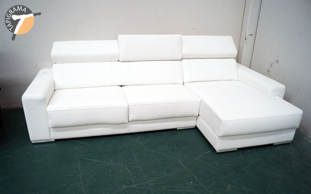 Cheslong de color blanco de Tapigrama